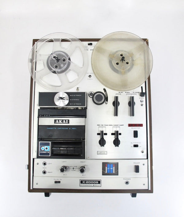 Akai X - 2000S Reel - to - Reel Stereo Tape Player Recorder w/ 8 - Track Cassette Cross Field Combo - ZeereeZ