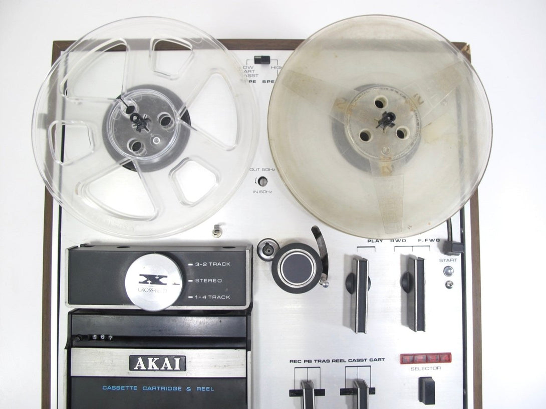 Akai X - 2000S Reel - to - Reel Stereo Tape Player Recorder w/ 8 - Track Cassette Cross Field Combo - ZeereeZ