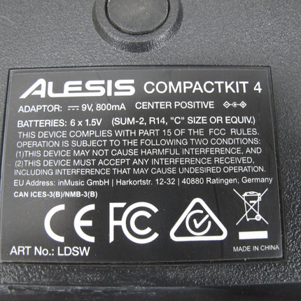Alesis Compactkit 4 Portable Tabletop Electronic Drum Kit - ZeereeZ