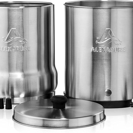 Alexapure Pro Stainless Steel Water Filtration System - 5,000 Gallon Throughput Capacity - ZeereeZ