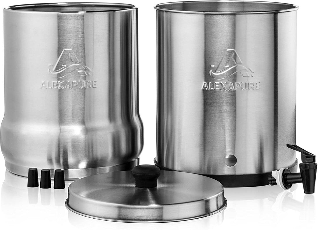 Alexapure Pro Stainless Steel Water Filtration System - 5,000 Gallon Throughput Capacity - ZeereeZ