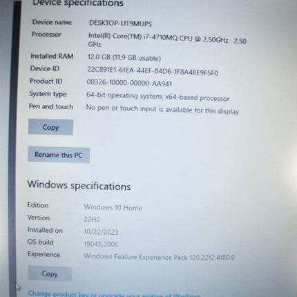 Alienware 17 i7 - 4710MQ 2.50GHz 12GB RAM Windows 10 H Gaming Laptop - ZeereeZ