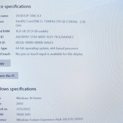 Alienware R3 i5 - 7300HQ 2.50GHz 16GB 1TB Win 10 GTX1060 Notebook - ZeereeZ