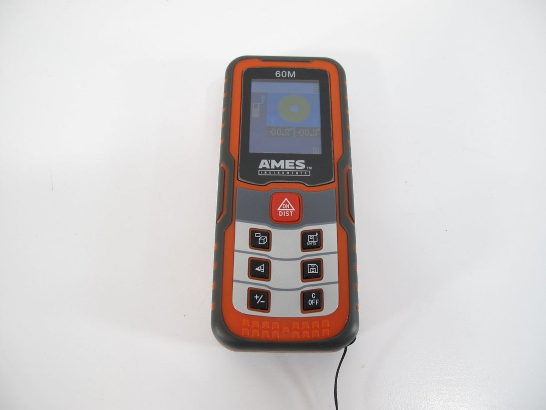 Ames 60M LCD Display 200 Ft. Laser Distance Meter - ZeereeZ