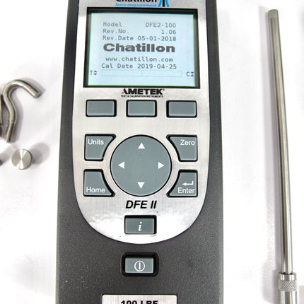 Ametek Chatillon DFE II 100LBF 500N Digital Force Gauge Scale DFE2 - ZeereeZ