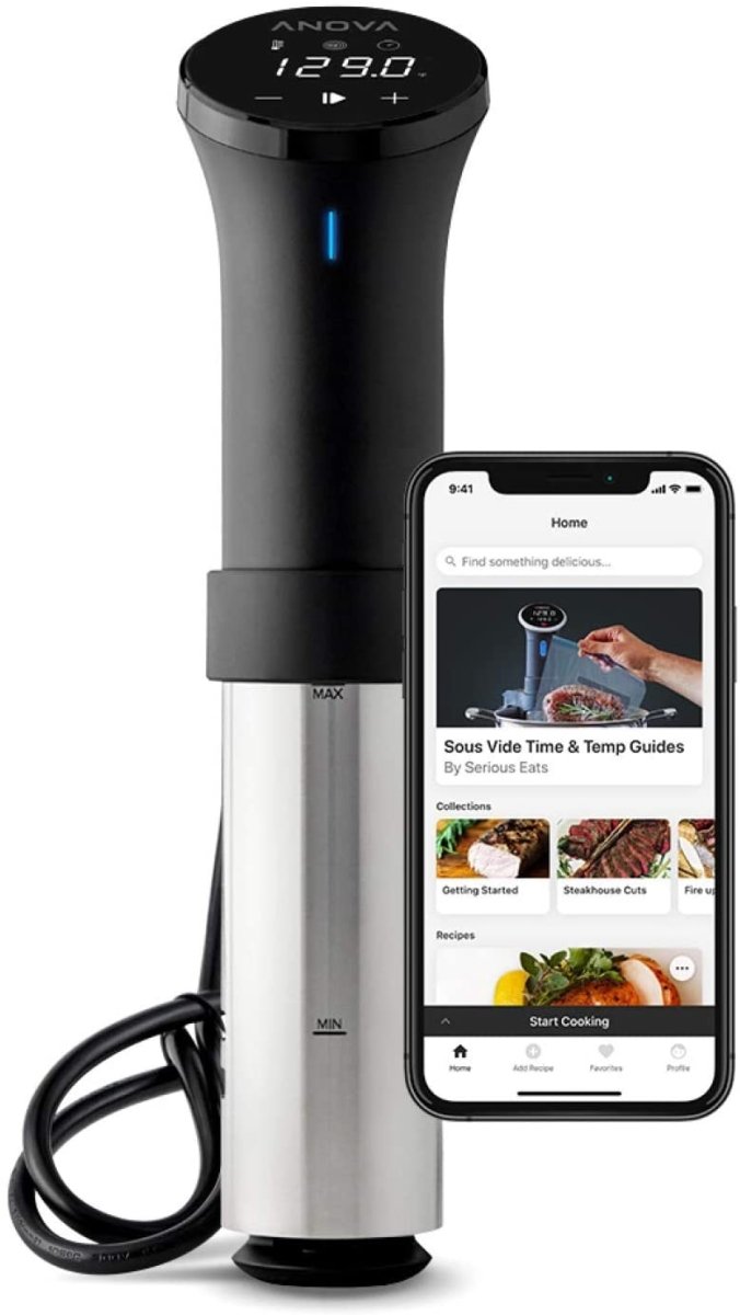 Anova Culinary AN500 - US00 Sous Vide Precision Cooker (WiFi), 1000 Watts - ZeereeZ