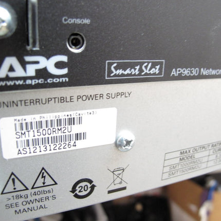 APC SMT - 1500RM2U Smart UPS Uninterruptible Power Supply Battery Backup - ZeereeZ
