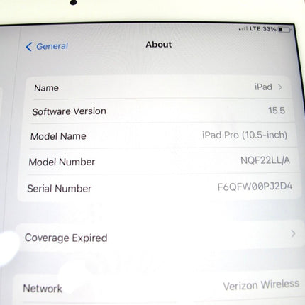 Apple iPad Pro 64GB Wifi + Cellular 10.5 Inch Tablet NQF22LL/A Rose Gold - ZeereeZ