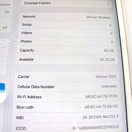 Apple iPad Pro 64GB Wifi + Cellular 10.5 Inch Tablet NQF22LL/A Rose Gold - ZeereeZ