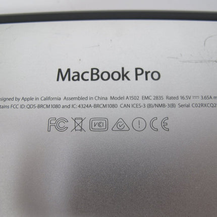 Apple Macbook Pro A1502 2.7GHz Intel 8GB 128GB SSD Laptop Notebook Computer - ZeereeZ