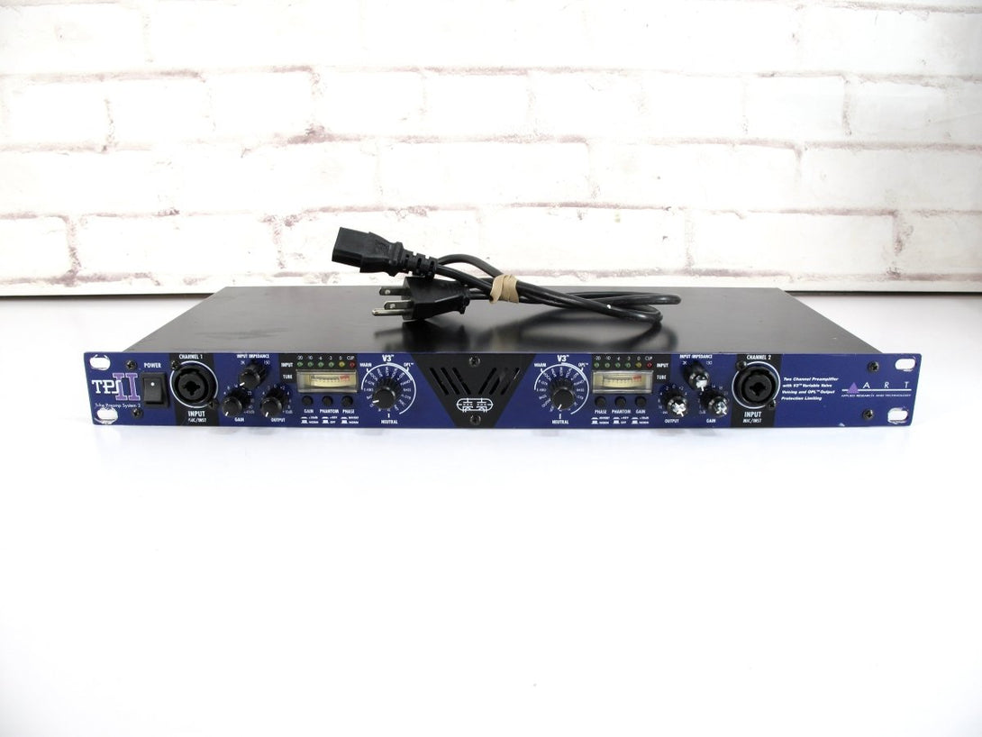 ART TPS II Tube Preamp System Two Channel Voiced Valve Preamplifier - ZeereeZ