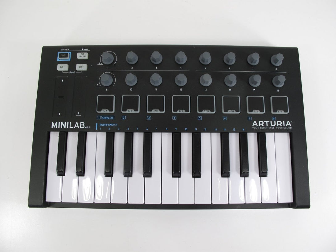 Arturia MiniLab MkII Portable Compact 25 Slim - Key Studio MIDI Controller - ZeereeZ