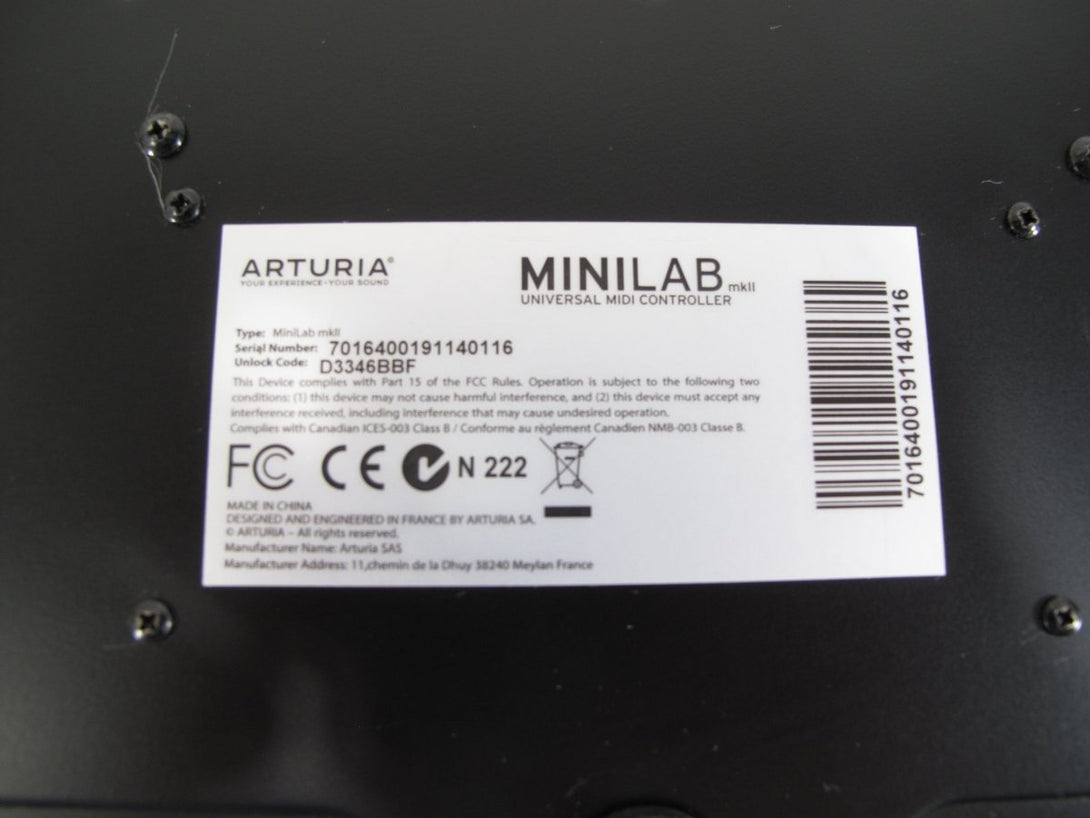 Arturia MiniLab MkII Portable Compact 25 Slim - Key Studio MIDI Controller - ZeereeZ