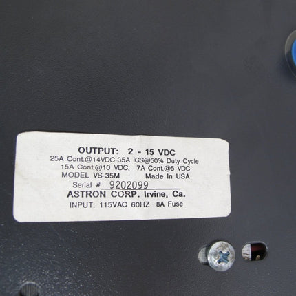 Astron VS - 35M Variable Adjustable 0 - 40A 0 - 15VDC Power Supply - ZeereeZ