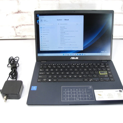 ASUS E410M 14" 64GB eMMC Intel Celeron N4020 1.10GHz 4GB RAM Win 11 Laptop - ZeereeZ