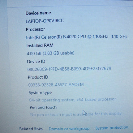 ASUS E410M 14" 64GB eMMC Intel Celeron N4020 1.10GHz 4GB RAM Win 11 Laptop - ZeereeZ