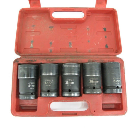 ATD Tools ATD - 8624 1 Inch Drive Budd Wheel Socket Set 5 Pc - ZeereeZ