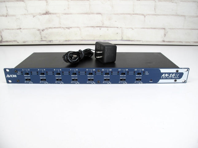 Aviom AN - 16/i 16 Channel Analog Input Module w/ Power Supply - ZeereeZ