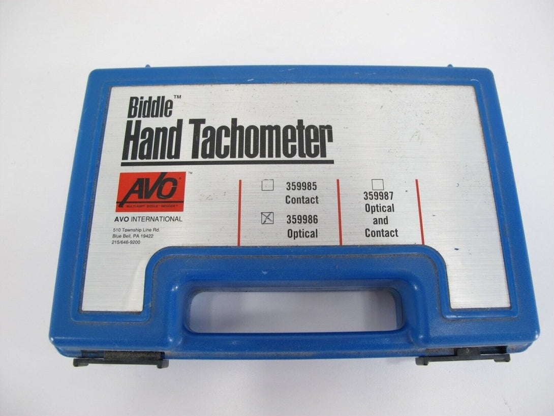Avo Biddle Instruments AVO Biddle Handheld Digital Meter Hand Tachometer – ZeereeZ