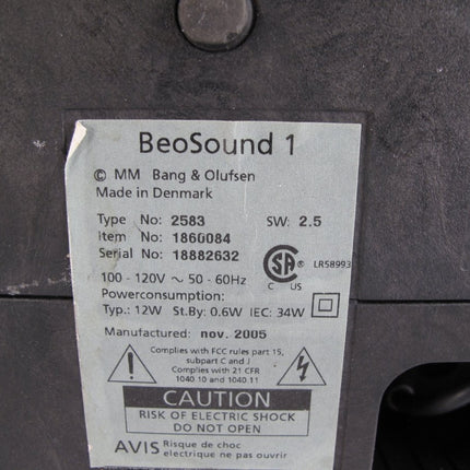 Bang & Olufsen BeoSound 1 Compact Shelf CD Stereo System - ZeereeZ