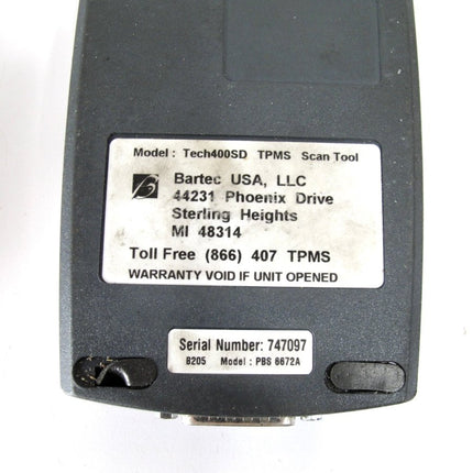 Bartec USA Pro Series Tech 400 SD WRT400SD TPMS Scan Diagnostic Programming Tool - ZeereeZ