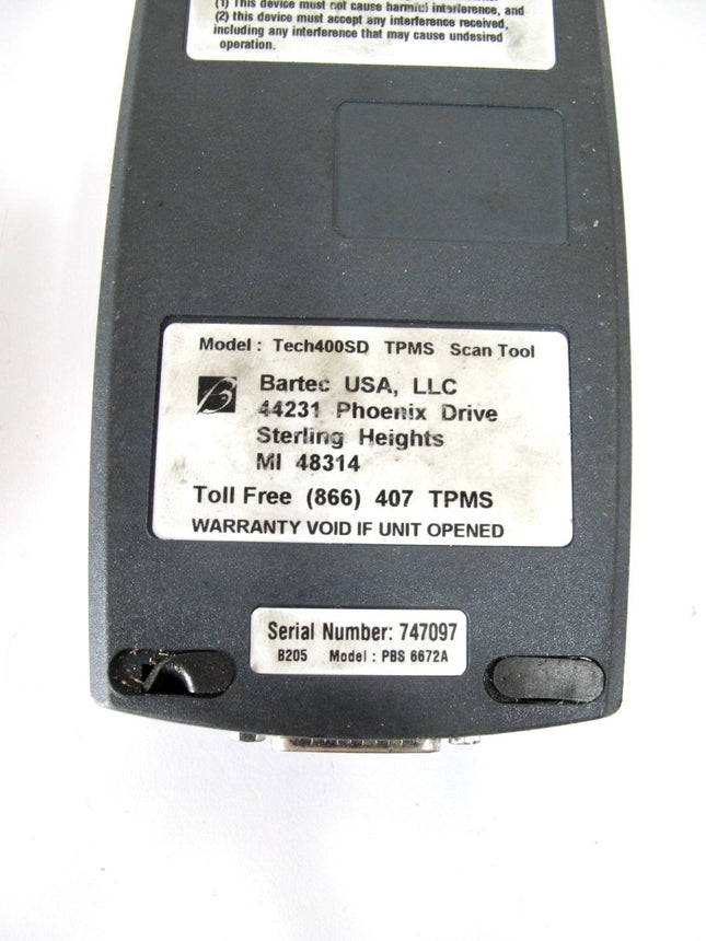 Bartec USA Pro Series Tech 400 SD WRT400SD TPMS Scan Diagnostic Programming Tool - ZeereeZ