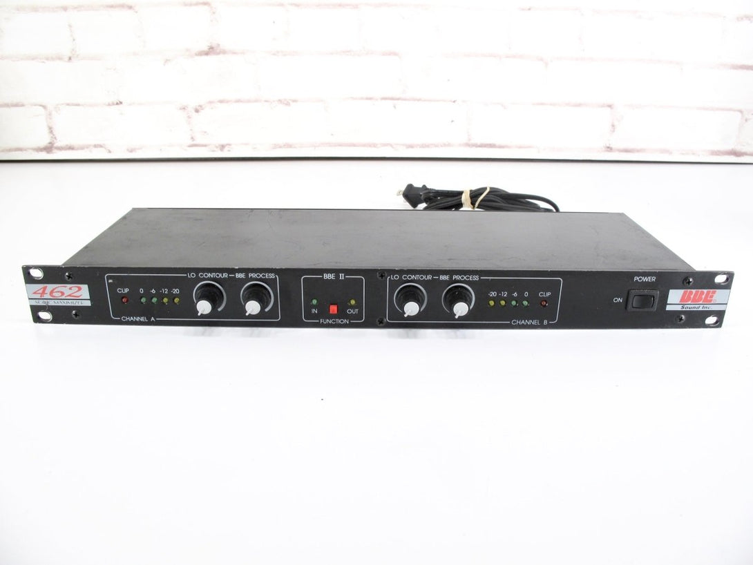 BBE 462 Sonic Maximizer 2 Channel 1U Rackmount Signal Processor - ZeereeZ