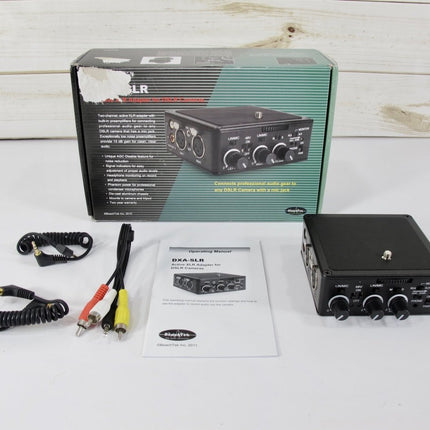 Beachtek DXA - SLR Active Audio Adapter with Preamplifiers and Phantom Power - ZeereeZ