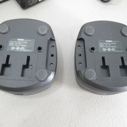 Bearcom Tekk DC - 100 Walkie Talkie Charger Bases Docks with Power Adapters - ZeereeZ