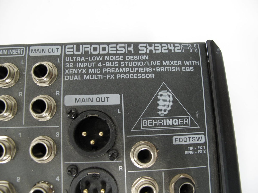 Behringer Eurodesk SX3242FX 32 Input 4 Bus Mixer with Effects - ZeereeZ