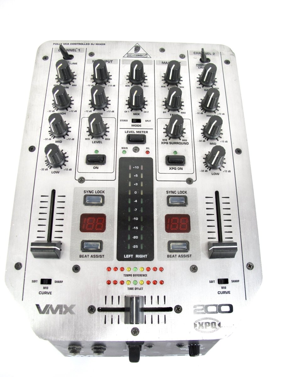 Behringer VMX200 Pro 2 Channel DJ Mixer w/ BPM counter and QRS control - ZeereeZ