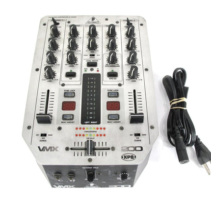 Behringer VMX200 Pro 2 Channel DJ Mixer w/ BPM counter and QRS control - ZeereeZ