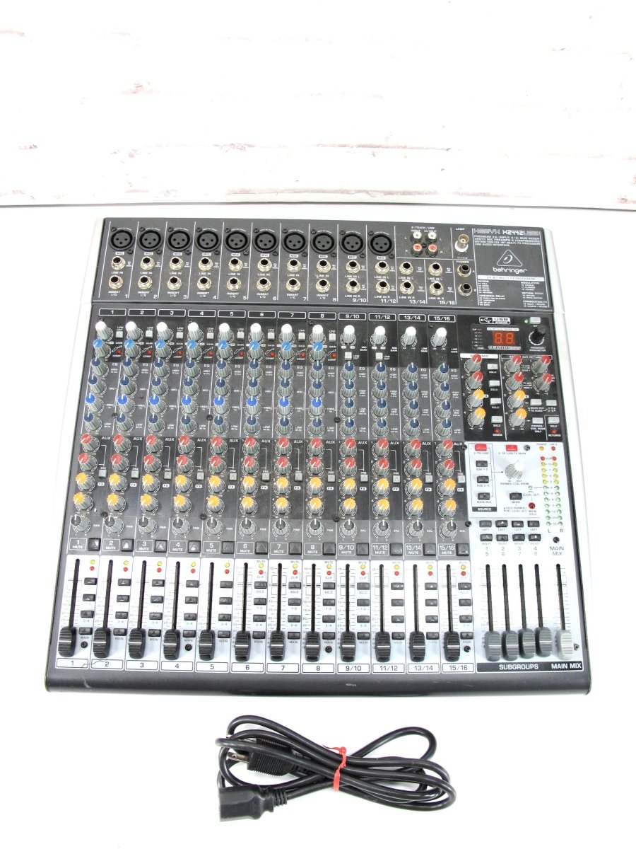 Behringer XENYX X2442USB 24 Channel Input Bus Mixer USB Audio Interface X2442 - ZeereeZ