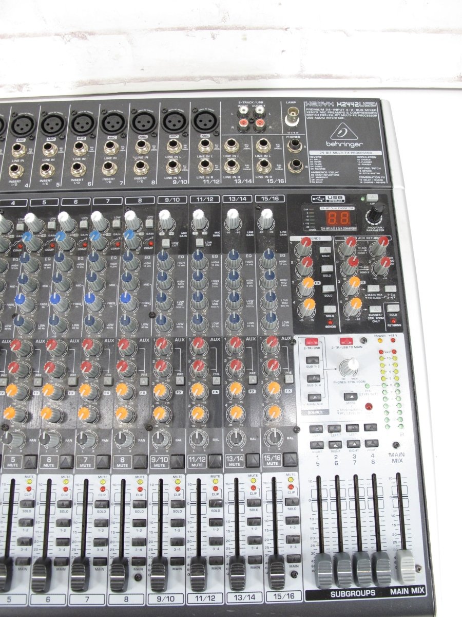 Behringer XENYX X2442USB 24 Channel Input Bus Mixer USB Audio Interface X2442 - ZeereeZ