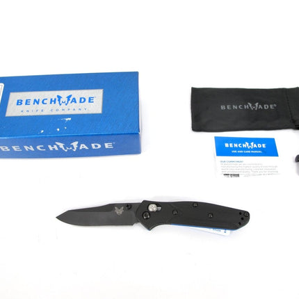 Benchmade 945BK - 1 Mini Osborne Blue and Black Handle Axis Lock Pocket Knife - ZeereeZ