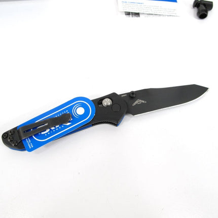 Benchmade 945BK - 1 Mini Osborne Blue and Black Handle Axis Lock Pocket Knife - ZeereeZ