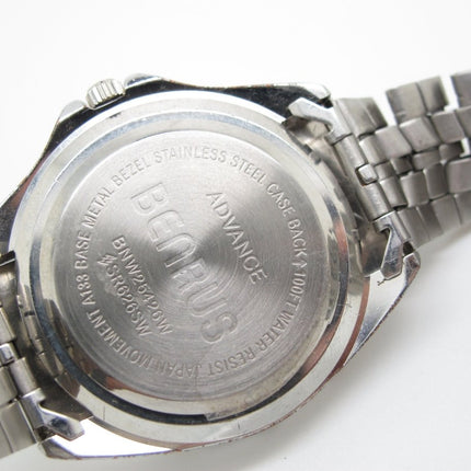 Benrus BNW25426W SR626SW Stainless Quartz Watch with Day/Date Display - ZeereeZ