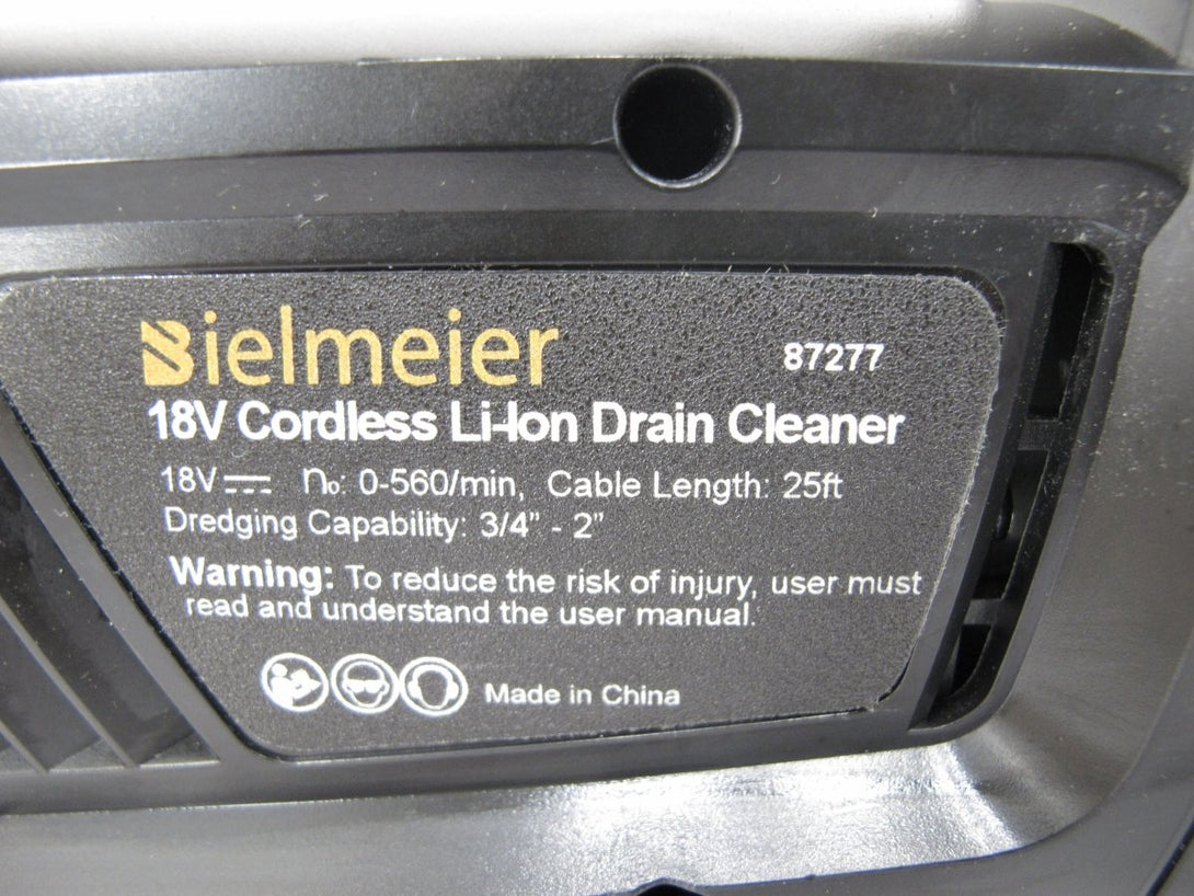 Bielmeier 87277 Cordless Snake Auger Drain Cleaner Tool - ZeereeZ