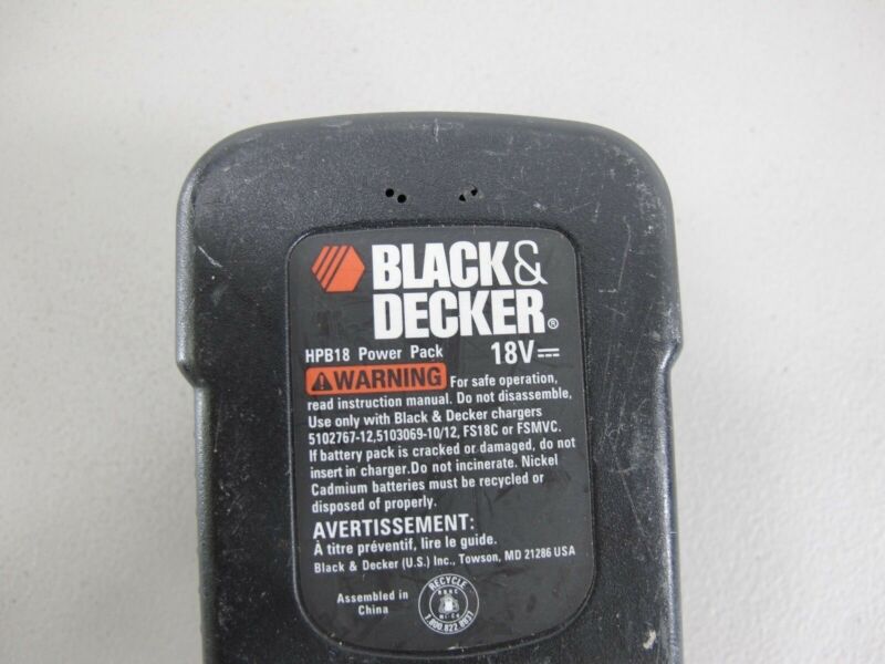 Black & Decker HPB18 18v 18 volt NICAD Genuine Firestorm Tool Battery - ZeereeZ