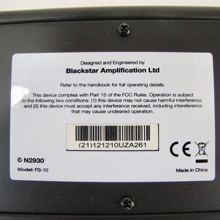 Blackstar FS - 10 Multi Function Footswitch for ID Series Amps - ZeereeZ