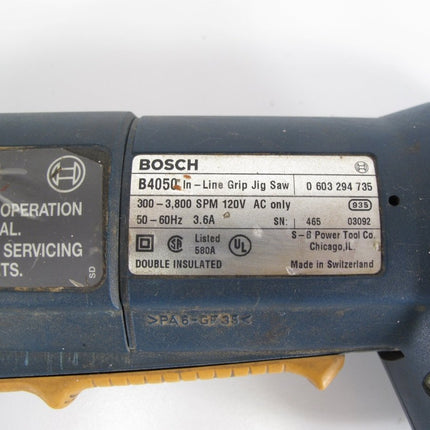 BOSCH B4050 Sabre Plus Inline Grip Jigsaw Made in Switzerland Rare Tool - ZeereeZ