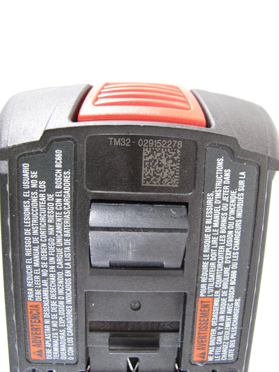 Bosch BAT612 18V 18 Volt Li - Ion 2.0 Ah Lithium - Ion Slim Battery Pack - ZeereeZ