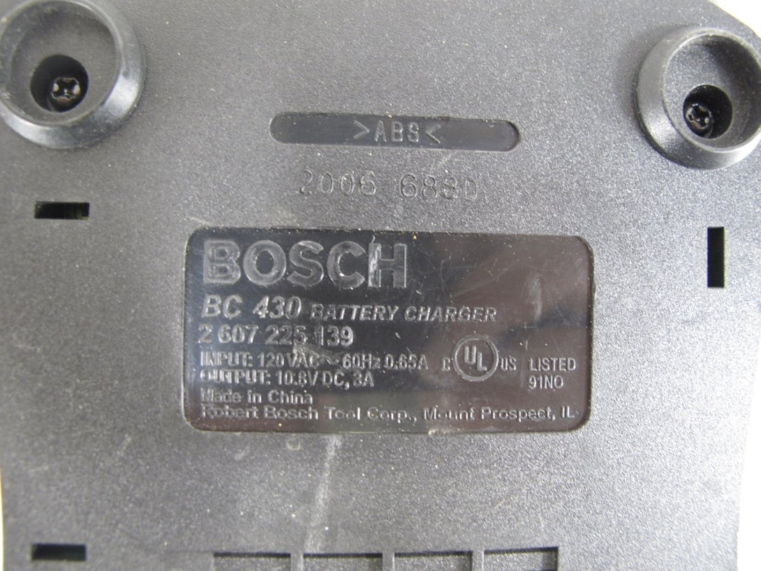 Bosch BC430 30 - Minute Li - Ion 10.8V Genuine OEM Fast Battery Charger - ZeereeZ