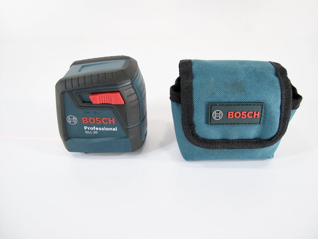 Bosch GLL 30 Self - Leveling Cross - Line Red - Beam High Power Laser Level with Case - ZeereeZ