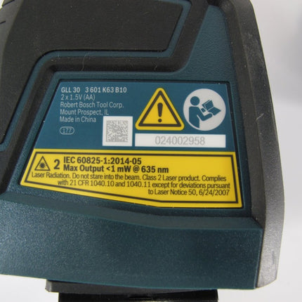 Bosch GLL 30 Self - Leveling Cross - Line Red - Beam High Power Laser Level with Case - ZeereeZ