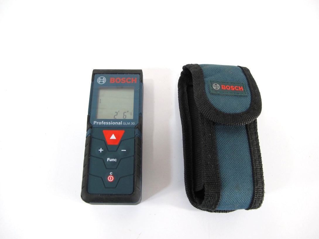 Bosch GLM30 Blaze Laser Distance Meter 100' Range Real Time Backlight - ZeereeZ