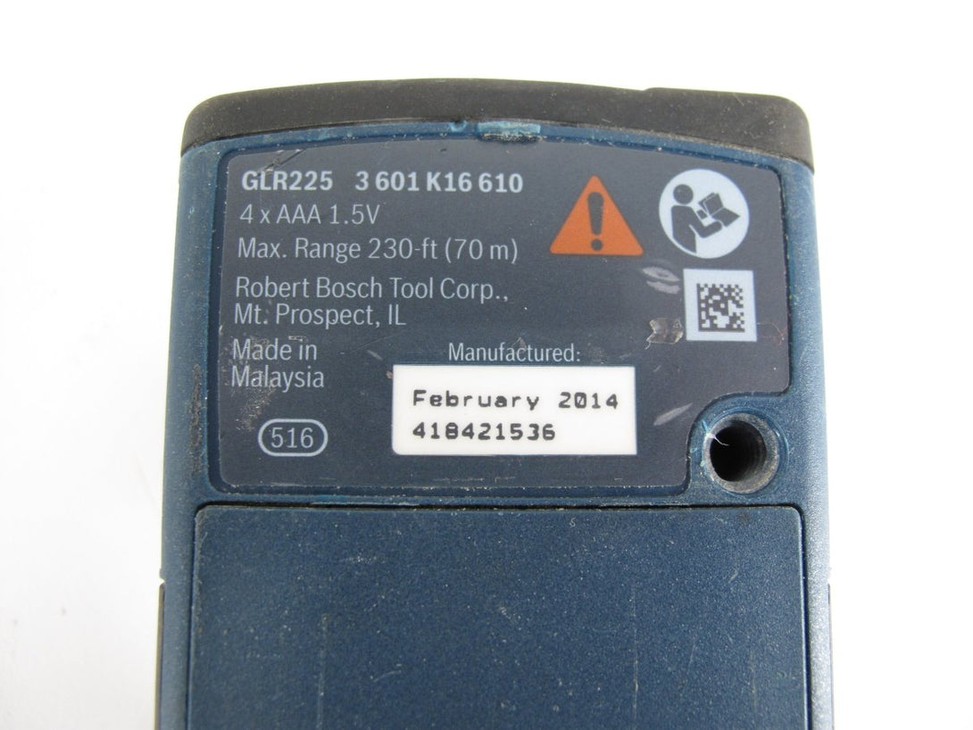 Bosch GLR225 Precision Digital Laser Distance Measuring Tool 225' Range - ZeereeZ