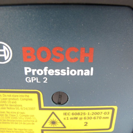 Bosch GPL2 Laser Level 2 Beam Point Self Leveling Red Laser - ZeereeZ