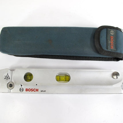 Bosch GPL3T Three - Point Torpedo Alignment Laser 100 Ft. Range w/ Belt Pouch - ZeereeZ