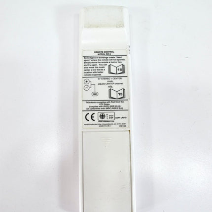 Bose RC - 9 Remote Control White for Lifestyle 3 5 8 or 12 Music Center - ZeereeZ